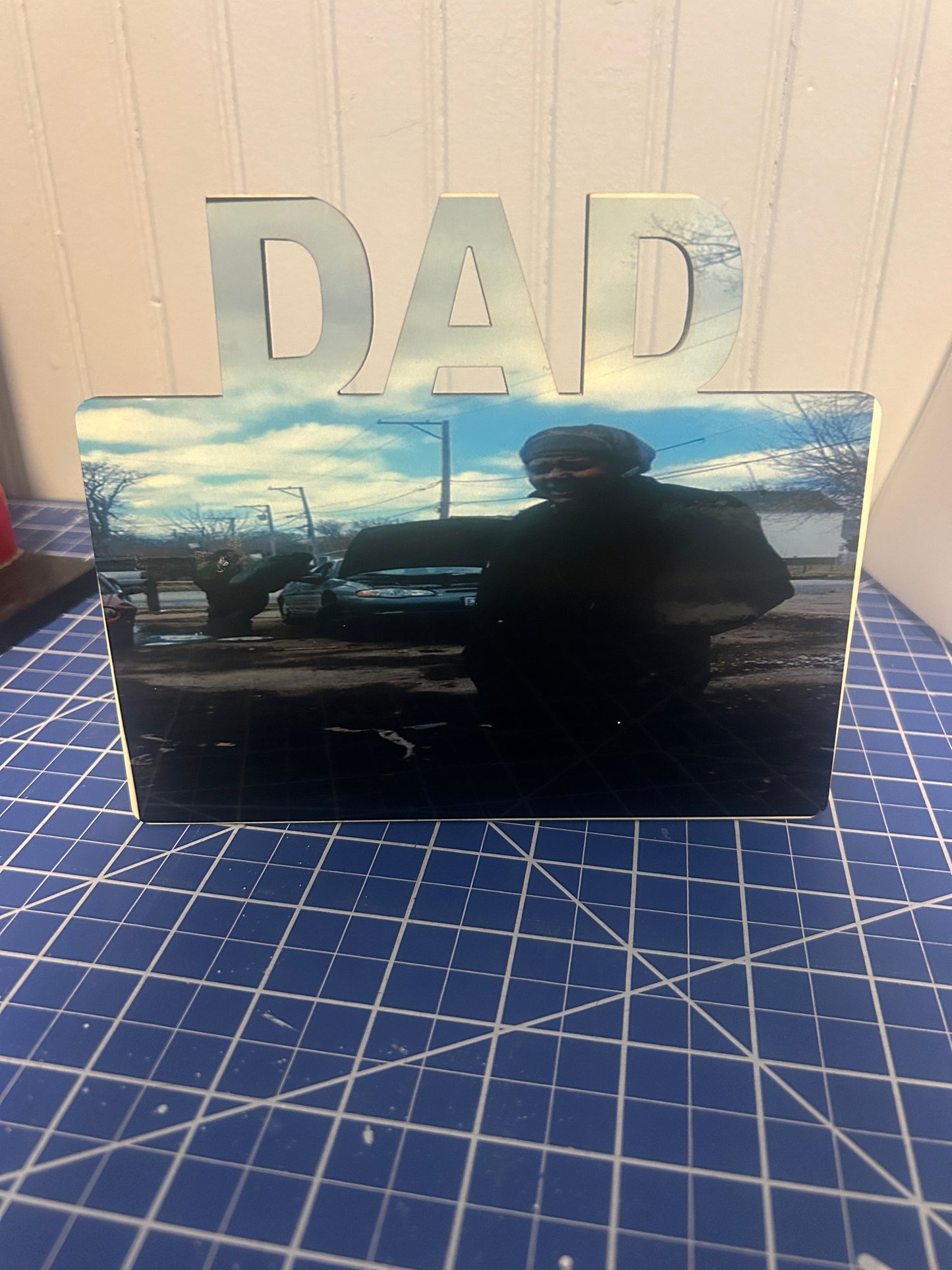 Dad customizable picture frame