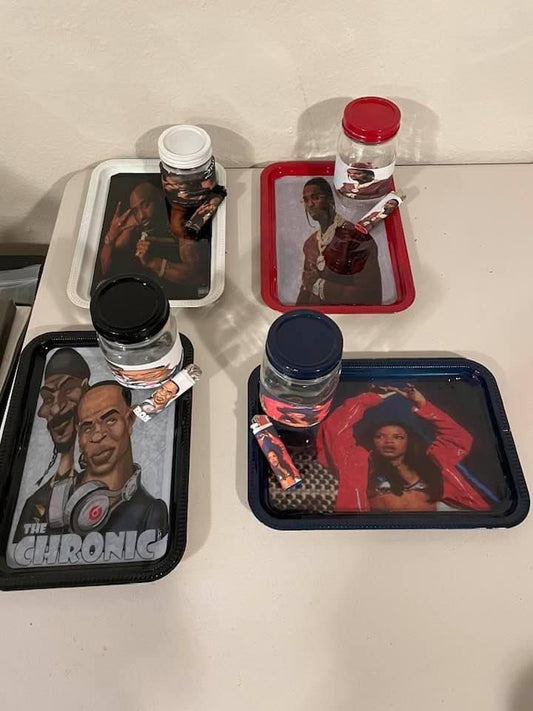 customized Trays, Jars and Lighter